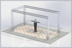 10 x 20 aluminum truss exhibit display booth kit