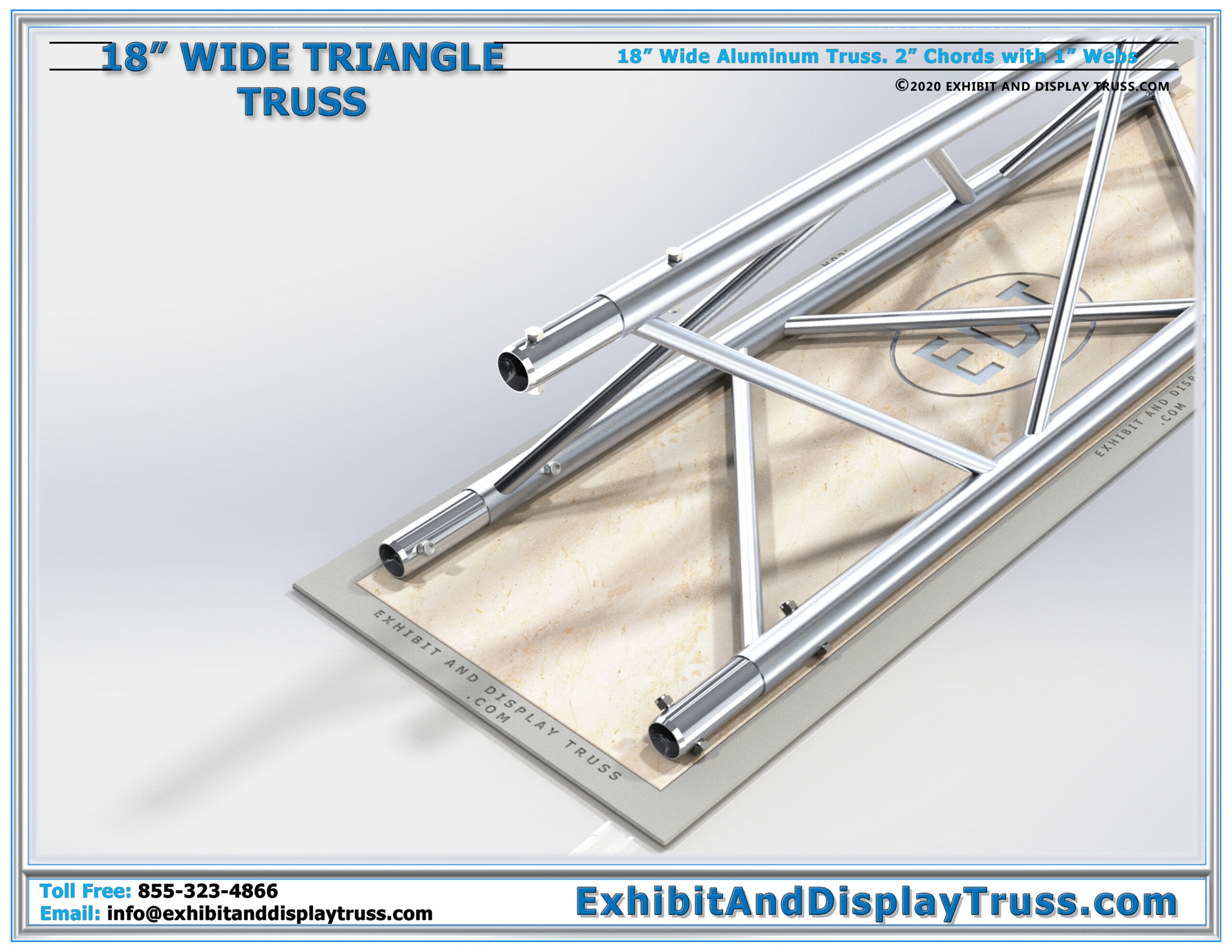 18″ Wide Triangle Truss / Linear Truss Lengths and Pricing