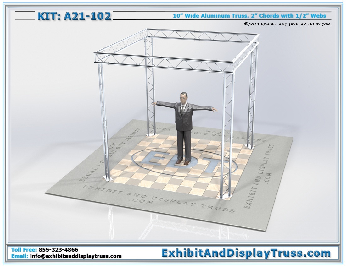 Kit: A21-102 / Cost Effective, Flat Packing Portable Truss Display