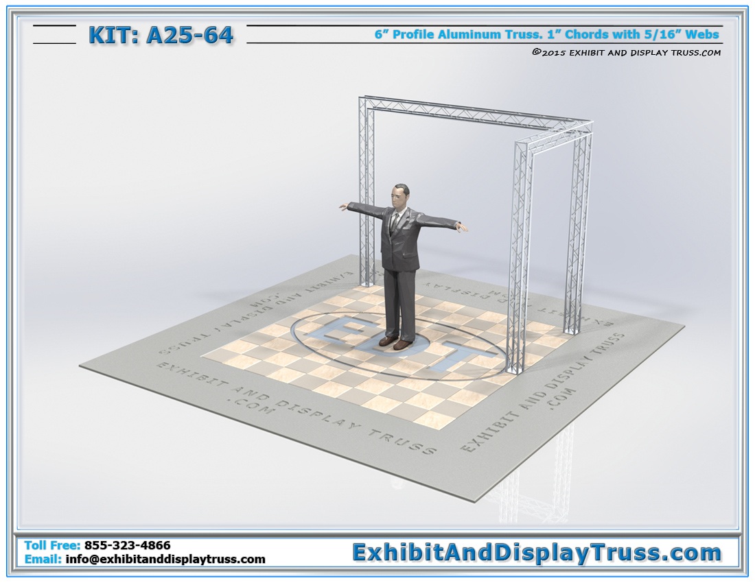 Kit: A25-64 / Portable Mini Truss Kit for Tradeshow Exhibit