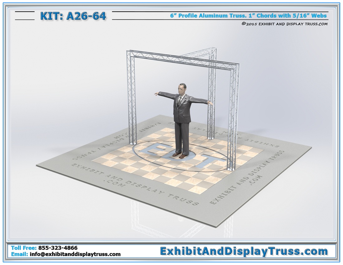 Kit: A26-64 / Simple Cost Effective Mini Booth for Retail Displays