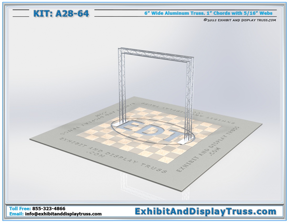 Kit: A28-64 / Portable Truss Arch for Trade Show Backdrop