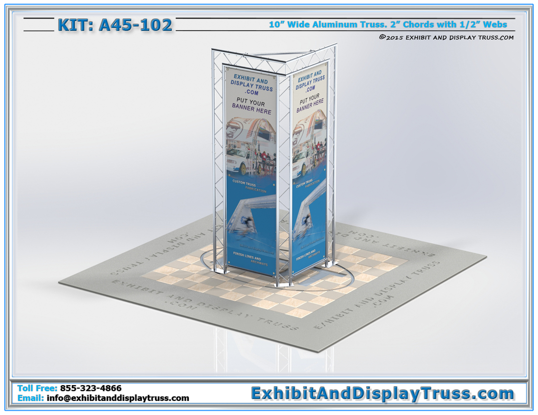 Kit A45-102 / Tower Banner Display Triangular Display