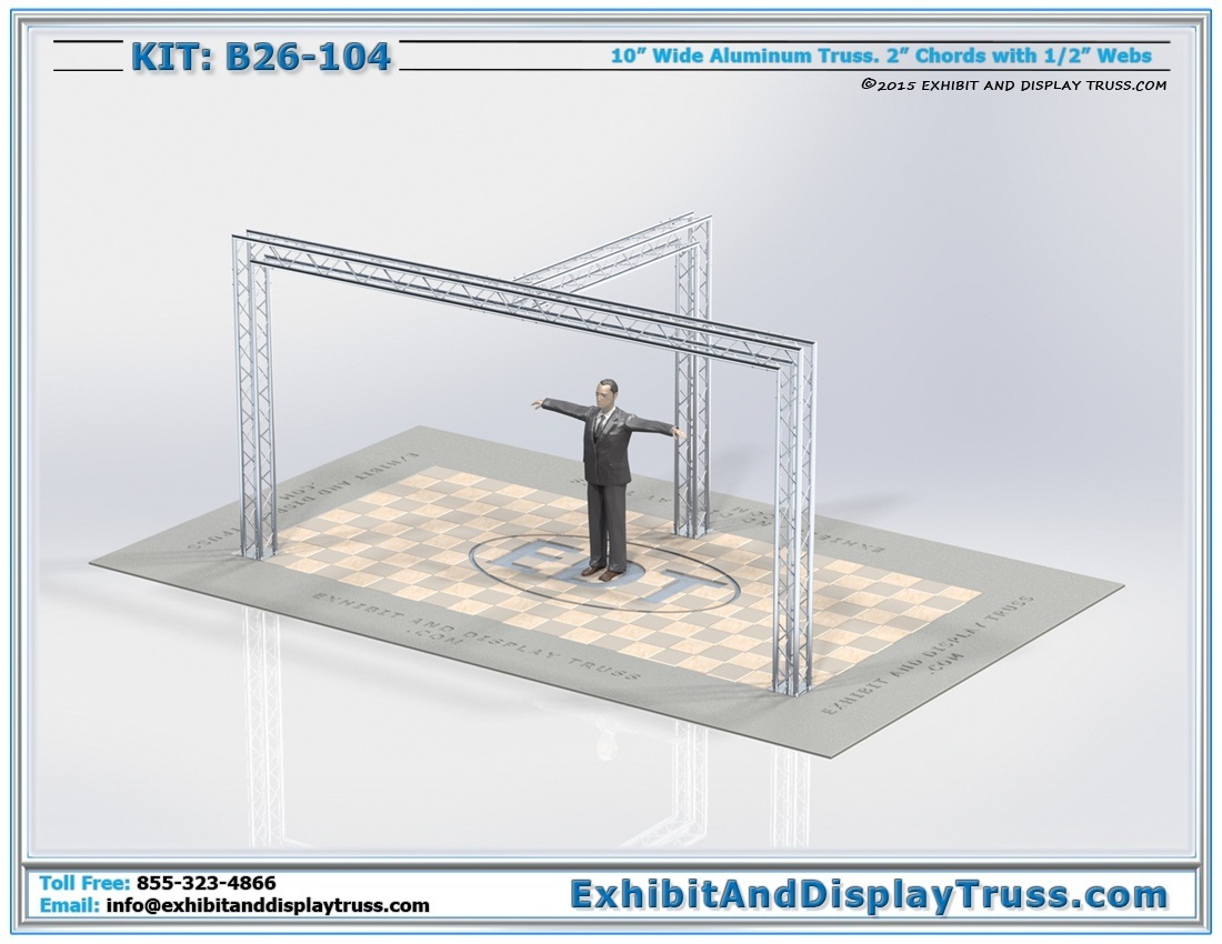 Kit: B26-104 / Convention Truss Kit for TV Stands and Lighting
