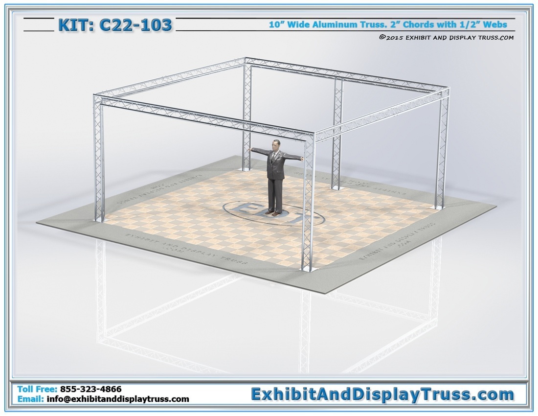 Kit: C22-103 / Trade Show Booth for Large Product Displays and Company Banners