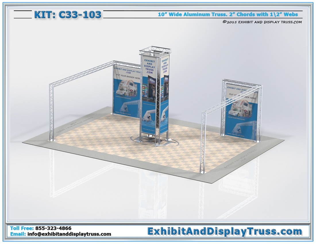 Kit C33-103 / Versatile Trade Show Display for Multiple Configurations
