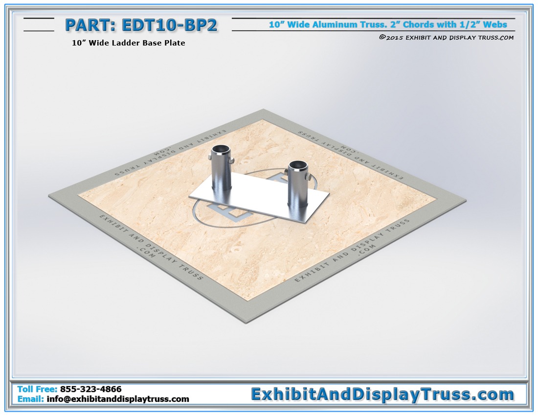 EDT10-BP2 / 10″ Wide Ladder Base Plate