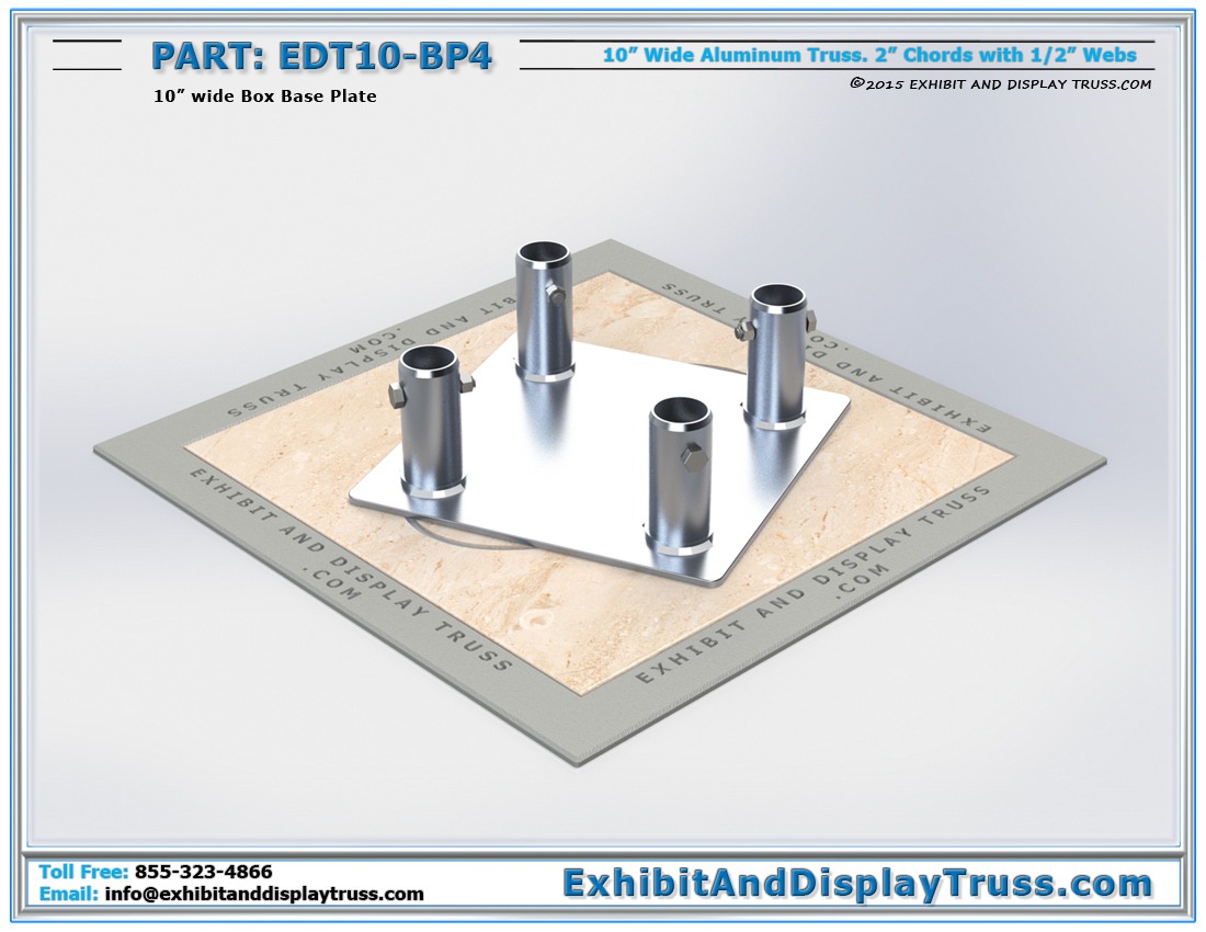 EDT10-BP4 / 10″ Wide Box Base Plate