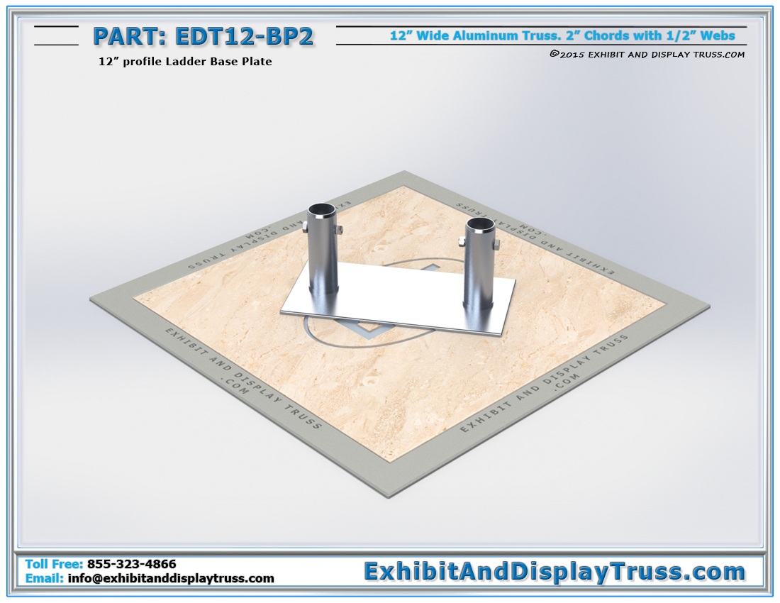 EDT12-BP2 / 12″ Wide Ladder Base Plate