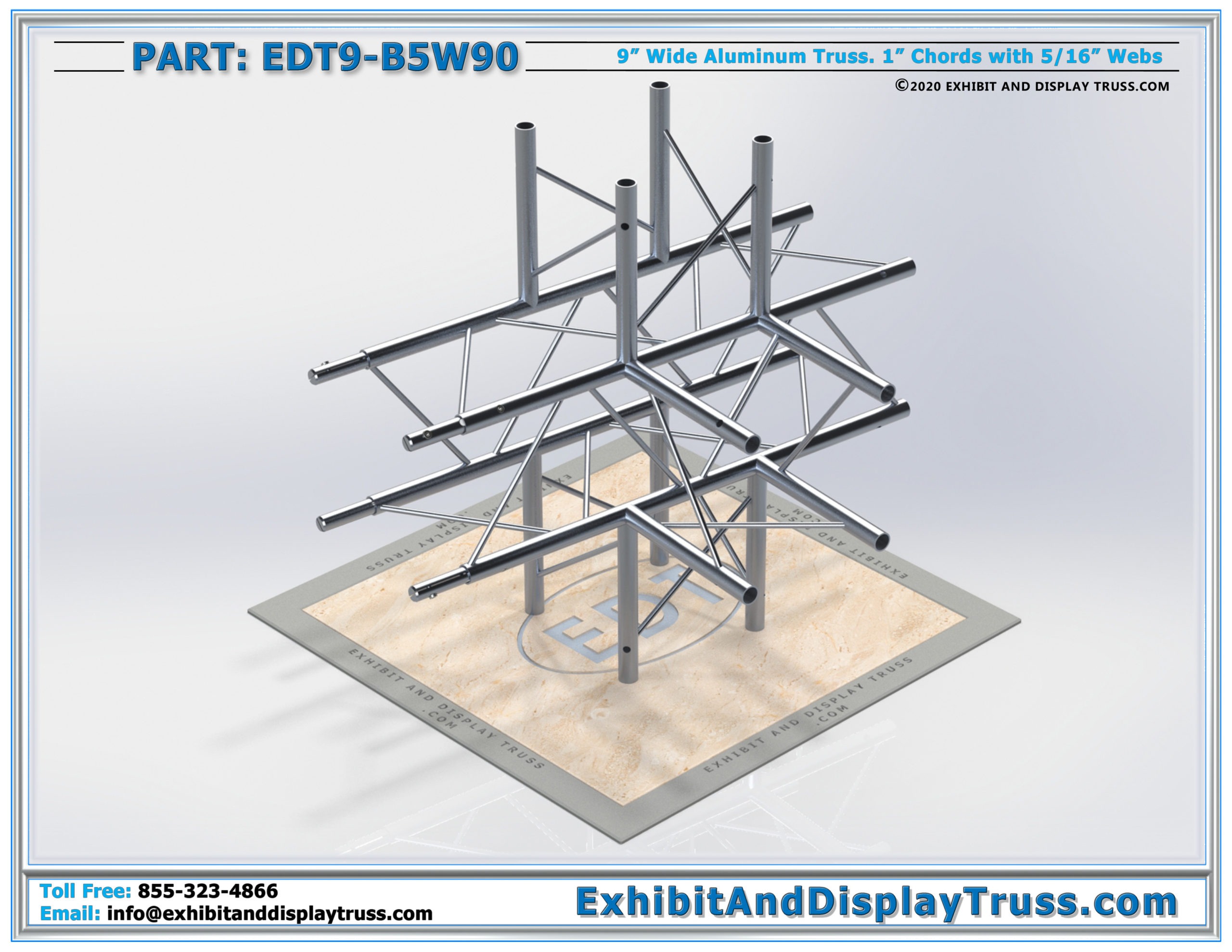 EDT9-B5W90 / 5 Way 90° Box Junction