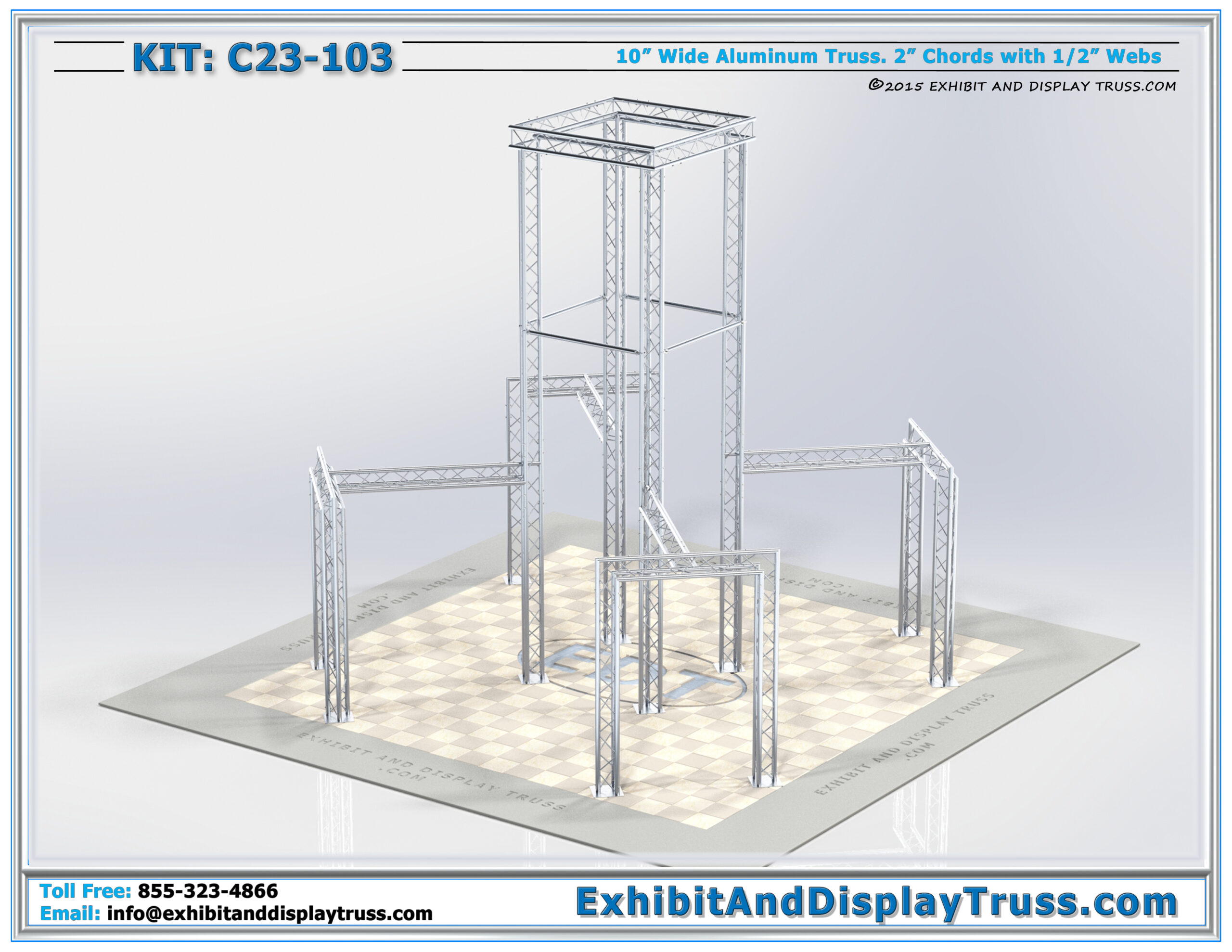 Kit: C23-103 / Truss Tower Structure seen from Anywhere in Convention Hall