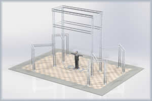 large aluminum trussing exhibit booth convention display system kit