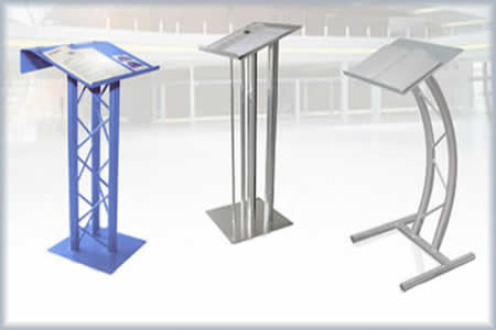 lectern podium aluminum truss lecterns podiums